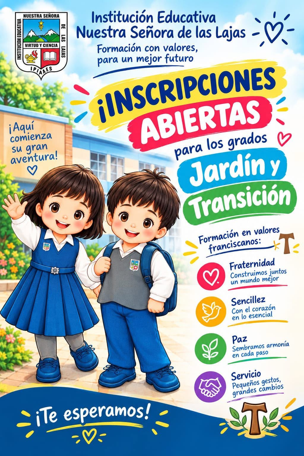 INSCRIPCIONES ABIERTAS JARDIN Y TRANSICIÓN 2027